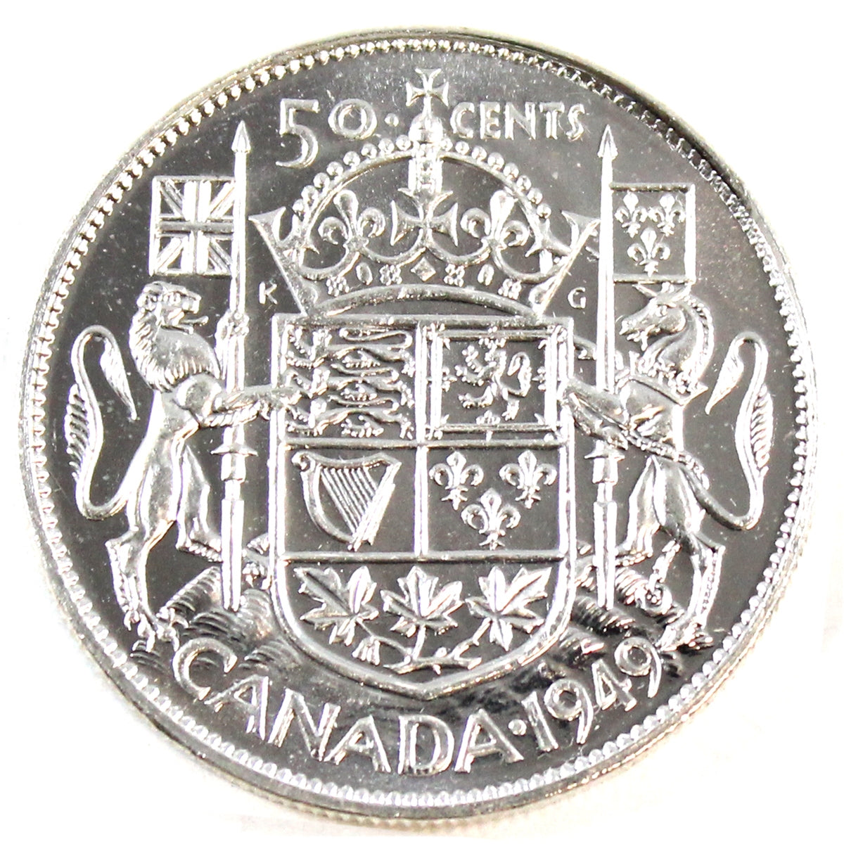1949 Canada 50-cents Choice Brilliant Uncirculated (MS64) $