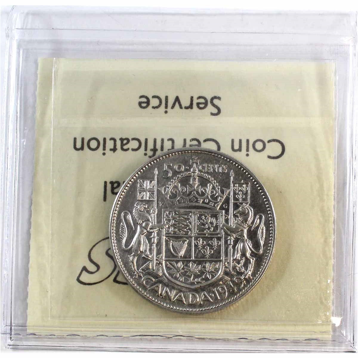 1949 Hoof Over 9 Canada 50-cents ICCS Certified VF30