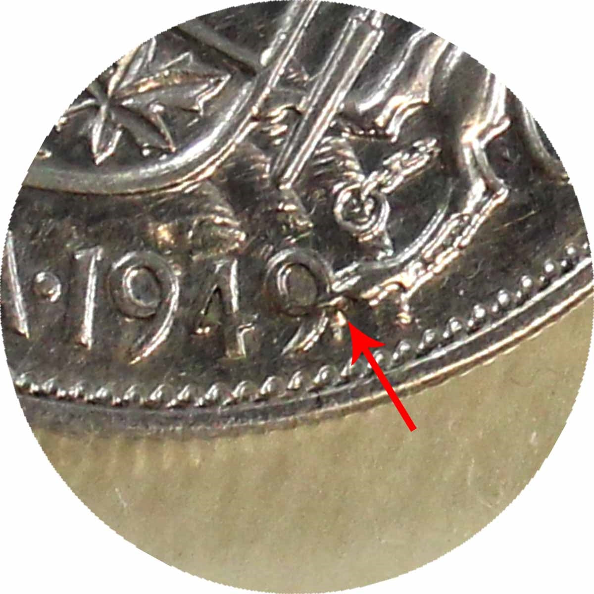 1949 Hoof Over 9 Canada 50-cents ICCS Certified VF30