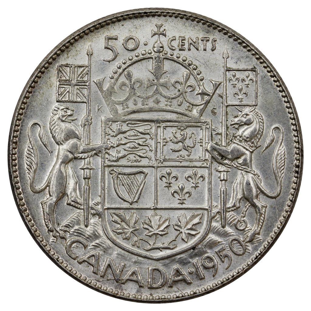 1950 Canada 50-cents EF-AU (EF45)