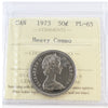 1973 Canada 50-cents ICCS Certified PL65 Heavy Cameo