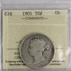 1901 Canada 50-cents ICCS Certified G4