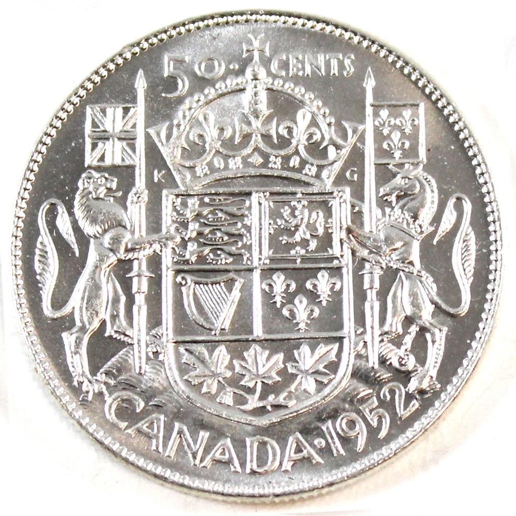 1952 Canada 50-cents Choice Brilliant Uncirculated (MS64) $