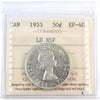 1953 Large Date, NSF Canada 50-cents ICCS Certified EF40