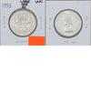 1953 Large Date SS Canada 50-cents Uncirculated (MS60)