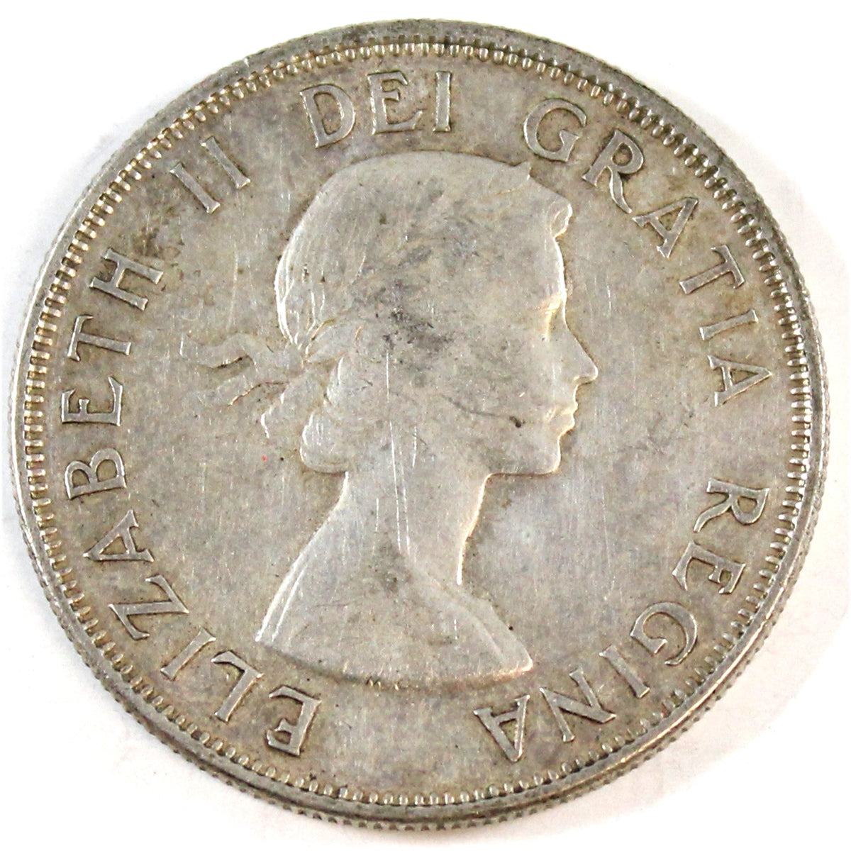 1953 Large Date SS Canada 50-cents VF-EF (VF30)