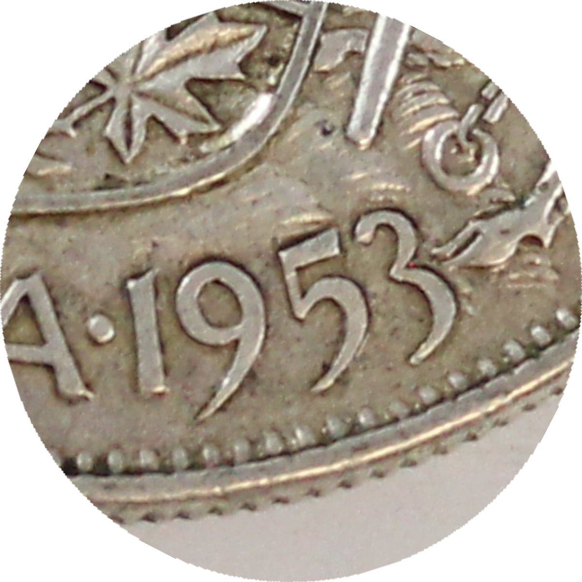 1953 Large Date SS Canada 50-cents VF-EF (VF30)
