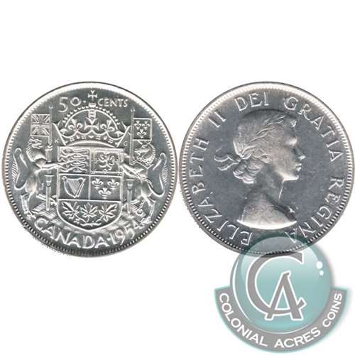 1954 Canada 50-cents AU-UNC (AU55)