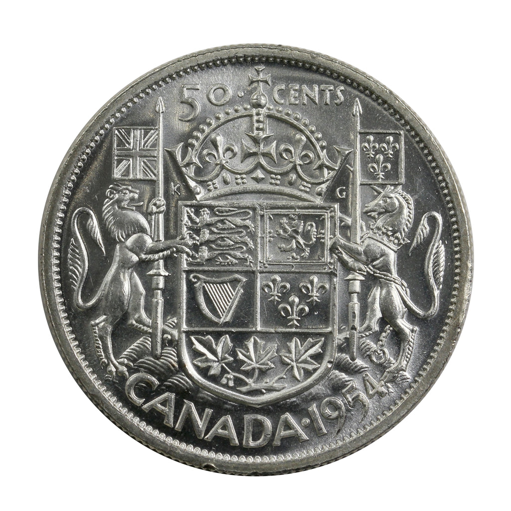 1954 Canada 50-cents Brilliant Uncirculated (MS63)