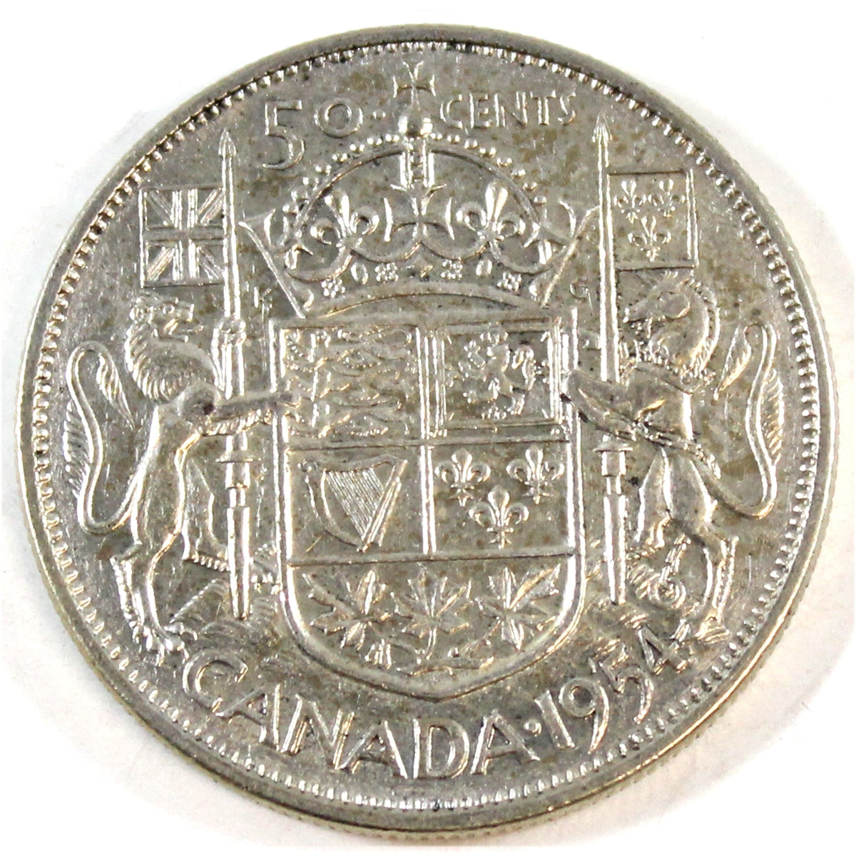 1954 Canada 50-cents F-VF (F15)