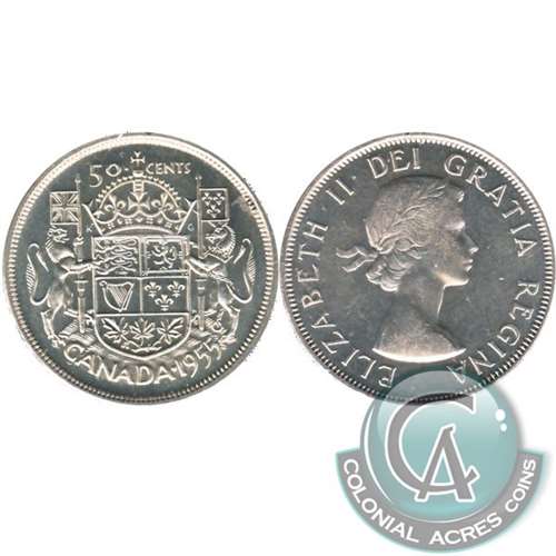 1955 Canada 50-cents AU-UNC (AU55)