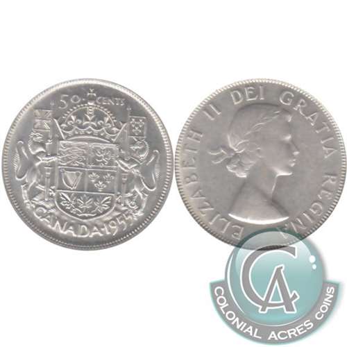 1955 Canada 50-cents Extra Fine (EF40)
