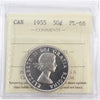 1955 Canada 50-cents ICCS Certified PL66