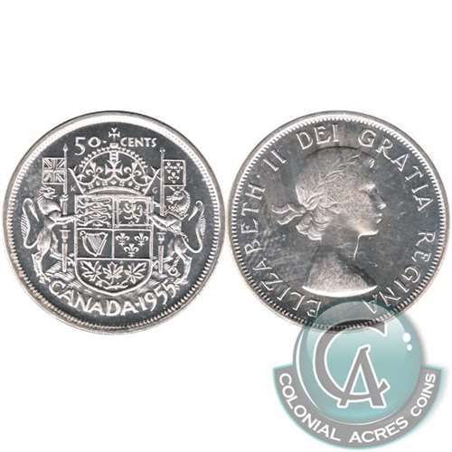 1955 Canada 50-cents UNC+ (MS62)