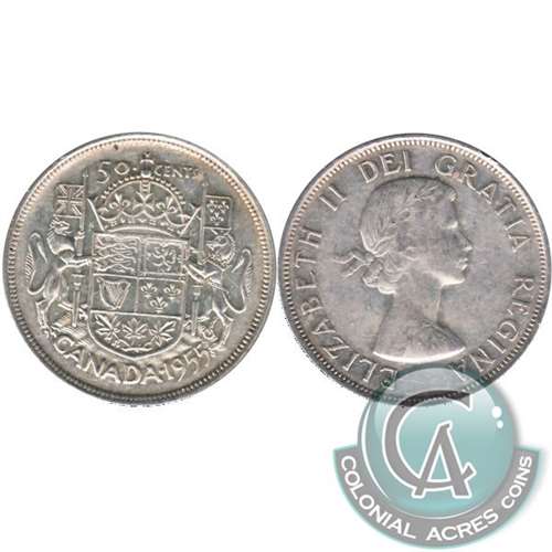 1955 Canada 50-cents Very Fine (VF20)