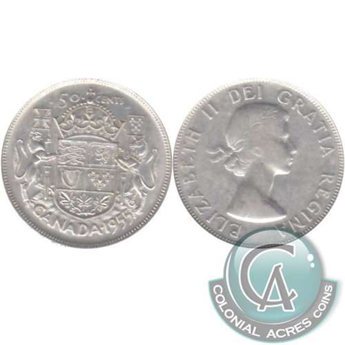 1955 Canada 50-cents VF-EF (VF30)