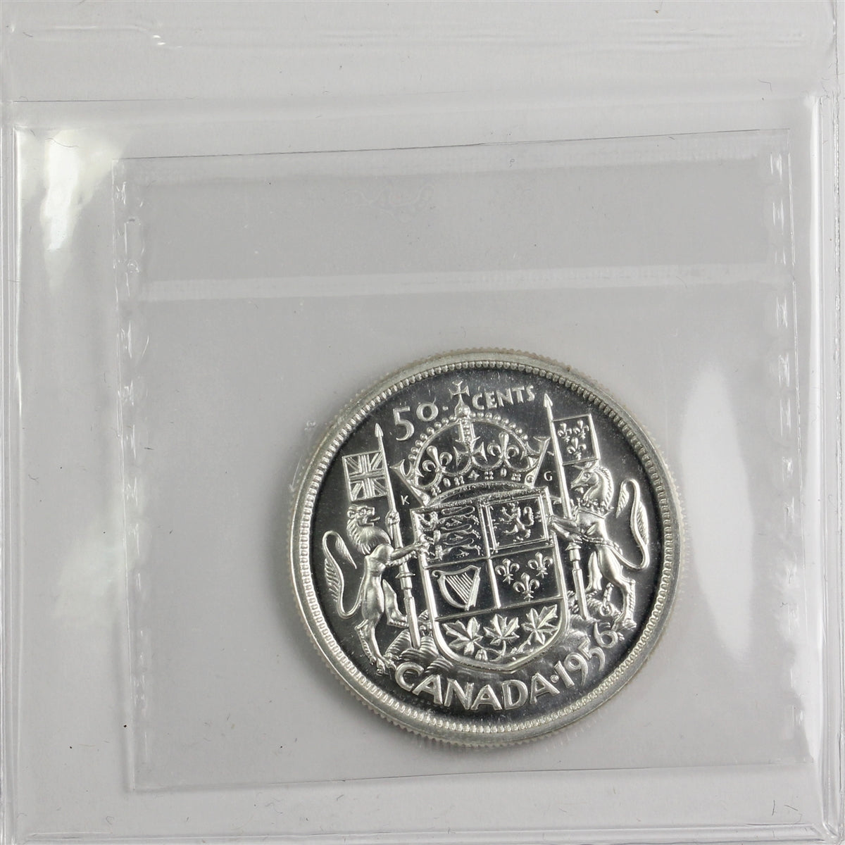 1956 Canada 50-cents ICCS Certified PL65