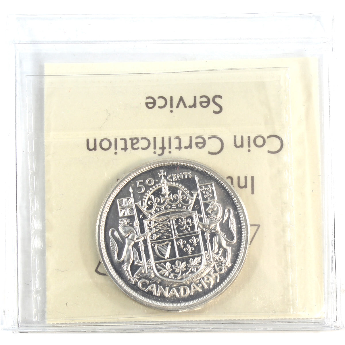 1956 Canada 50-cents ICCS Certified PL64