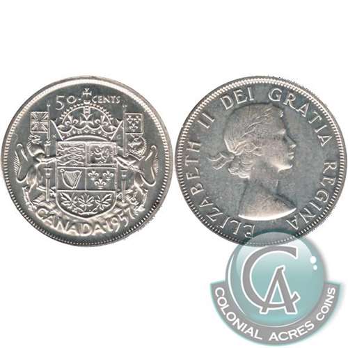 1957 Canada 50-cents AU-UNC (AU55)