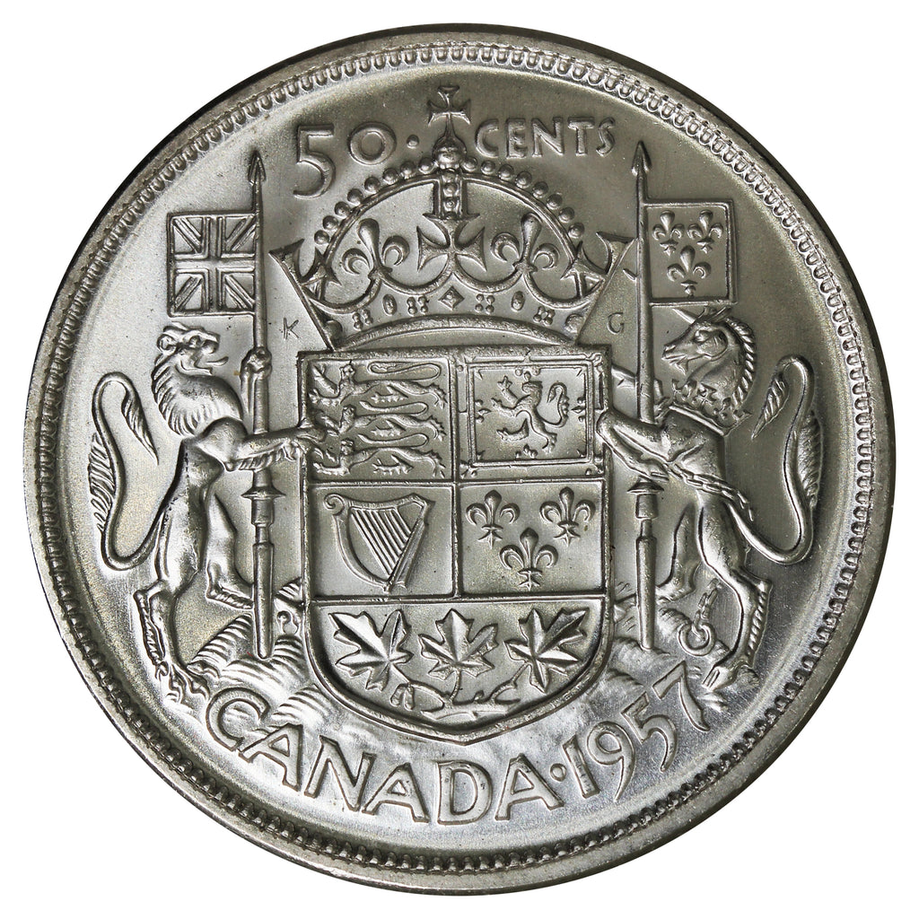 1957 Canada 50-cents Brilliant Uncirculated (MS63)