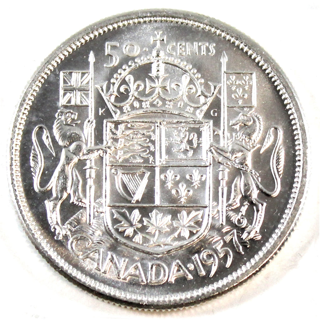 1957 Canada 50-cents Choice Brilliant Uncirculated (MS64)