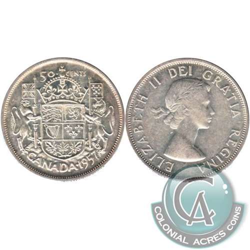 1957 Canada 50-cents VF-EF (VF30)