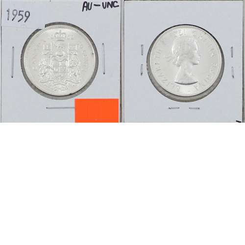 1959 Canada 50-cents AU-UNC (AU55)