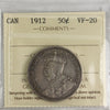 1912 Canada 50-cents ICCS Certified VF20