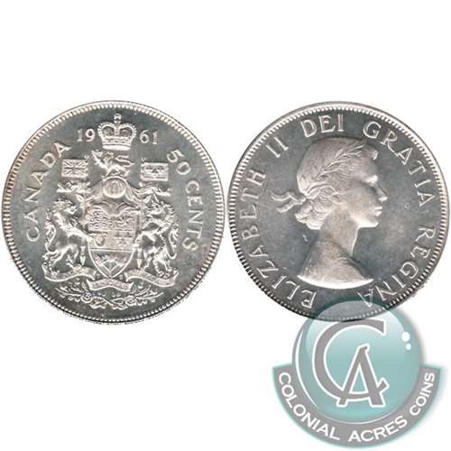 1961 Canada 50-cents AU-UNC (AU55)