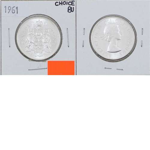 1961 Canada 50-cents Choice Brilliant Uncirculated (MS64)