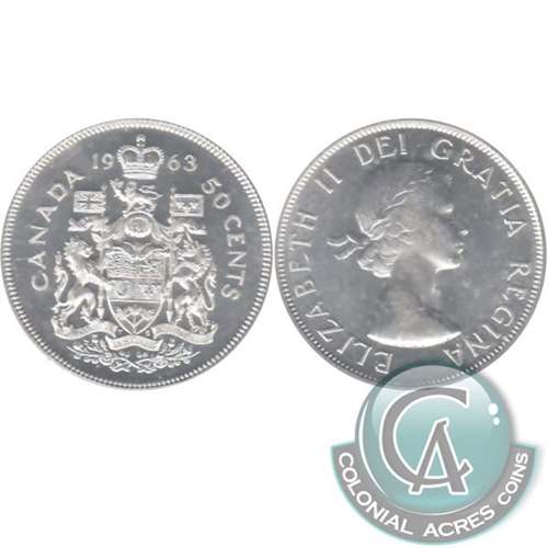 1963 Canada 50-cents Brilliant Uncirculated (MS63)