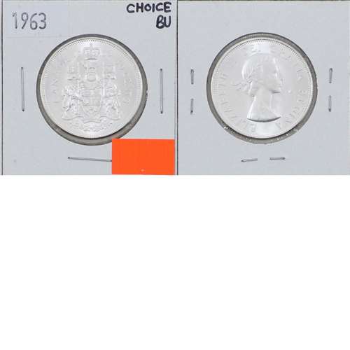 1963 Canada 50-cents Choice Brilliant Uncirculated (MS64)