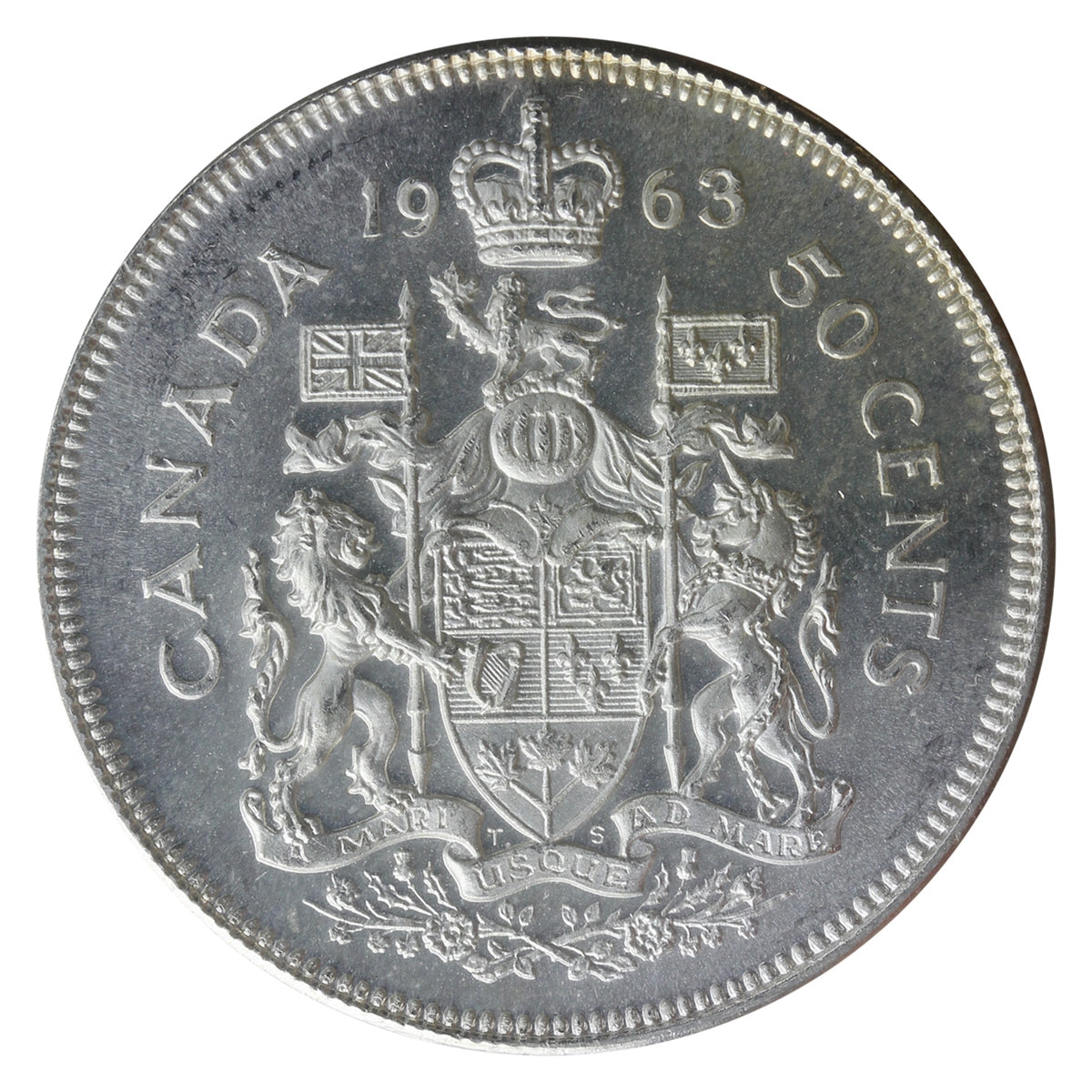 1963 Canada 50-cents ICCS Certified MS64