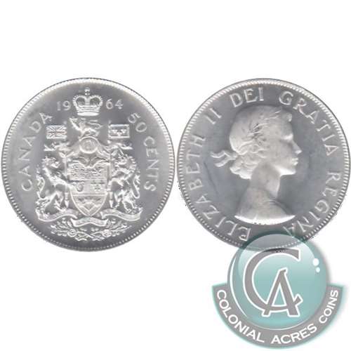 1964 Canada 50-cents Choice Brilliant Uncirculated (MS64)