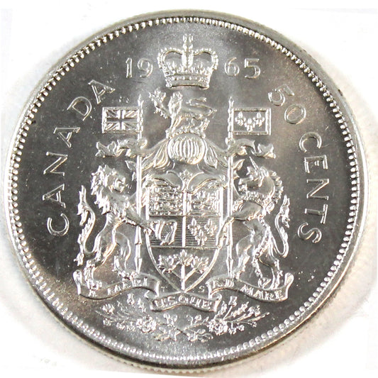 1965 Canada 50-cents AU-UNC (AU55)