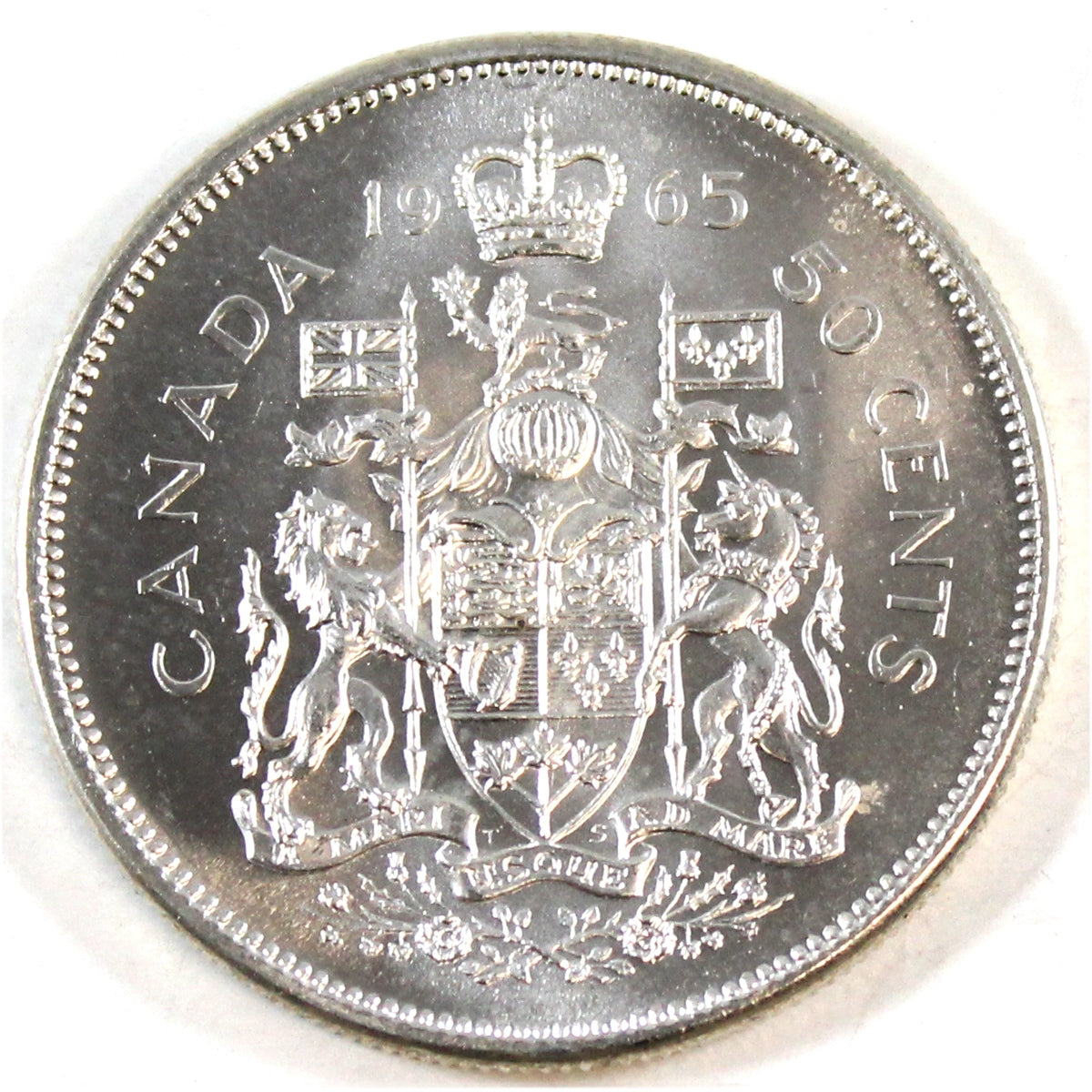 1965 Canada 50-cents Choice Brilliant Uncirculated (MS64)
