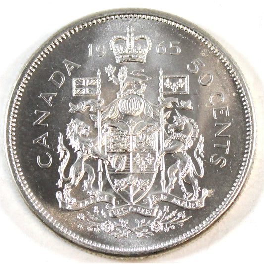 1965 Canada 50-cents Choice Brilliant Uncirculated (MS64)