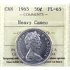 1965 Canada 50-cents ICCS Certified PL65 Heavy Cameo