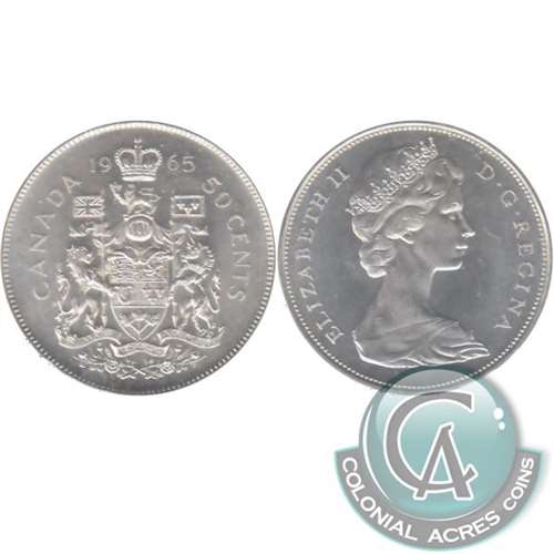1965 Canada 50-cents UNC+ (MS62)