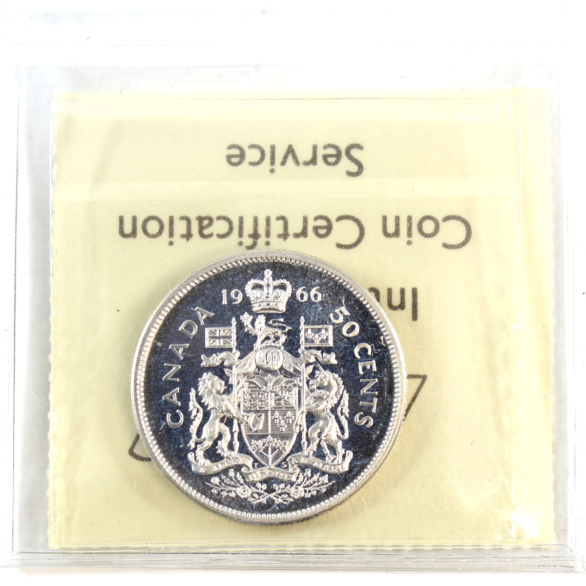 1966 Canada 50-cents ICCS Certified PL66 Cameo