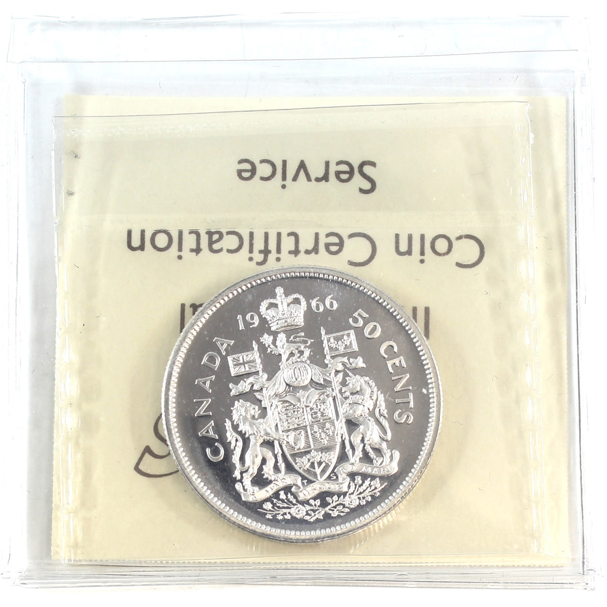 1966 Canada 50-cents ICCS Certified PL65 Heavy Cameo