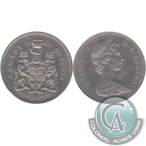 1968 Canada 50-cents Circulated