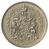1968 Missing A Canada 50-cents Almost Uncirculated (AU50)