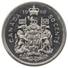 1968 Missing A Canada 50-cents Uncirculated (MS60)