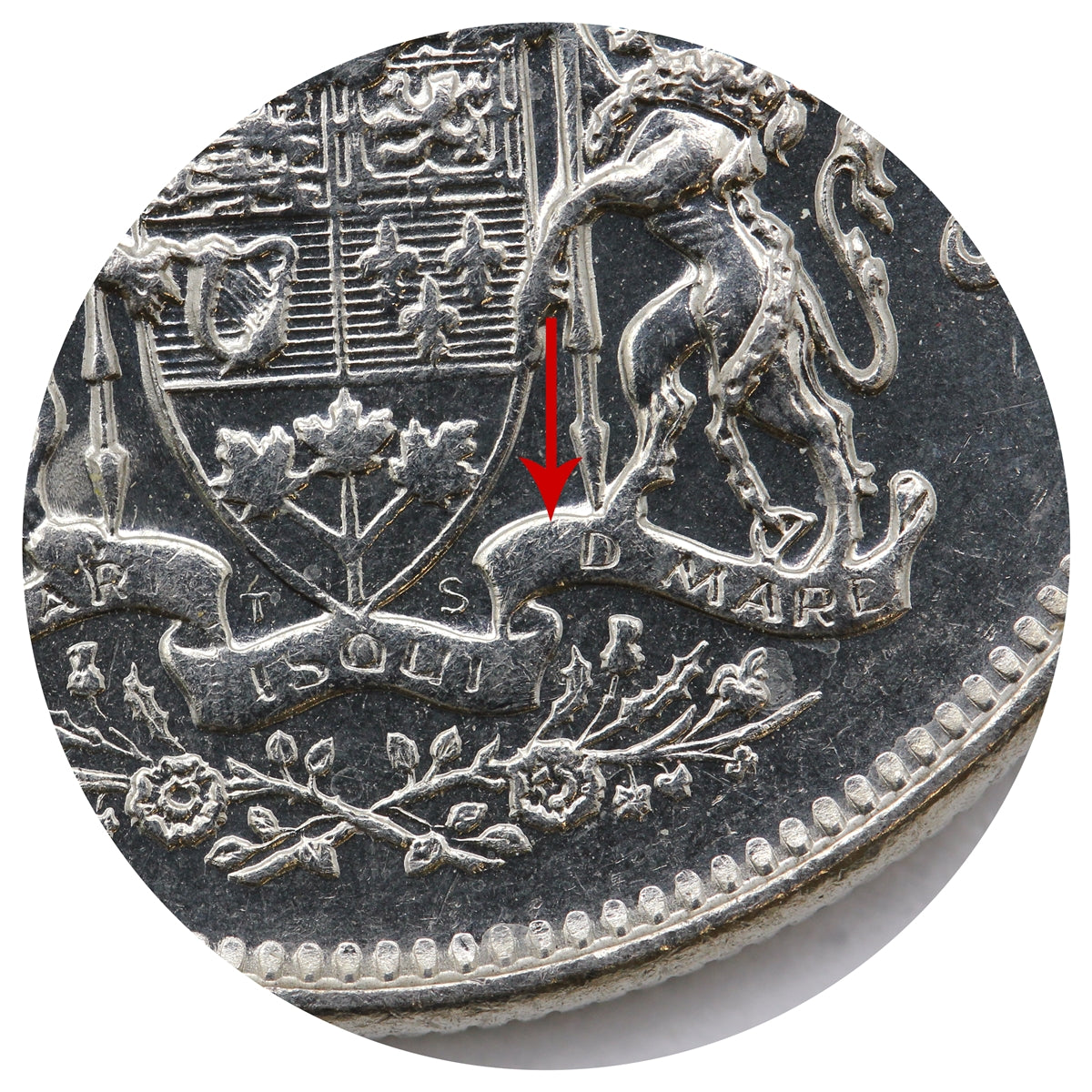 1968 Missing A Canada 50-cents Uncirculated (MS60)