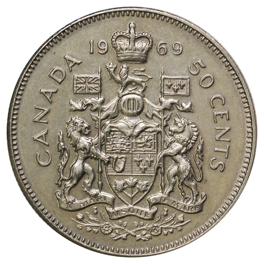 1969 Canada 50-cents Circulated