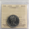 1969 Canada 50-cents ICCS Certified MS65