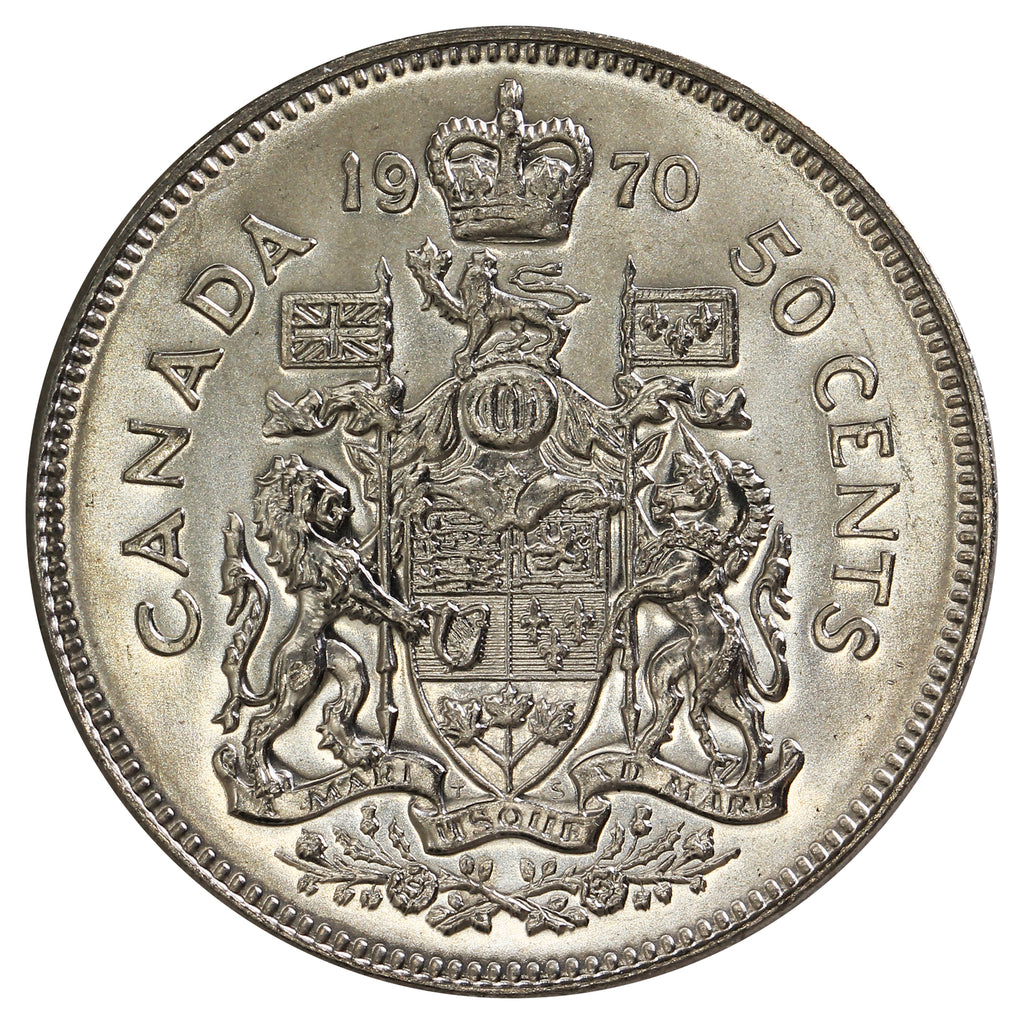 1970 Canada 50-cents Brilliant Uncirculated (MS63)