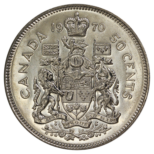 1970 Canada 50-cents Brilliant Uncirculated (MS63)