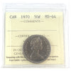 1970 Canada 50-cents ICCS Certified MS64